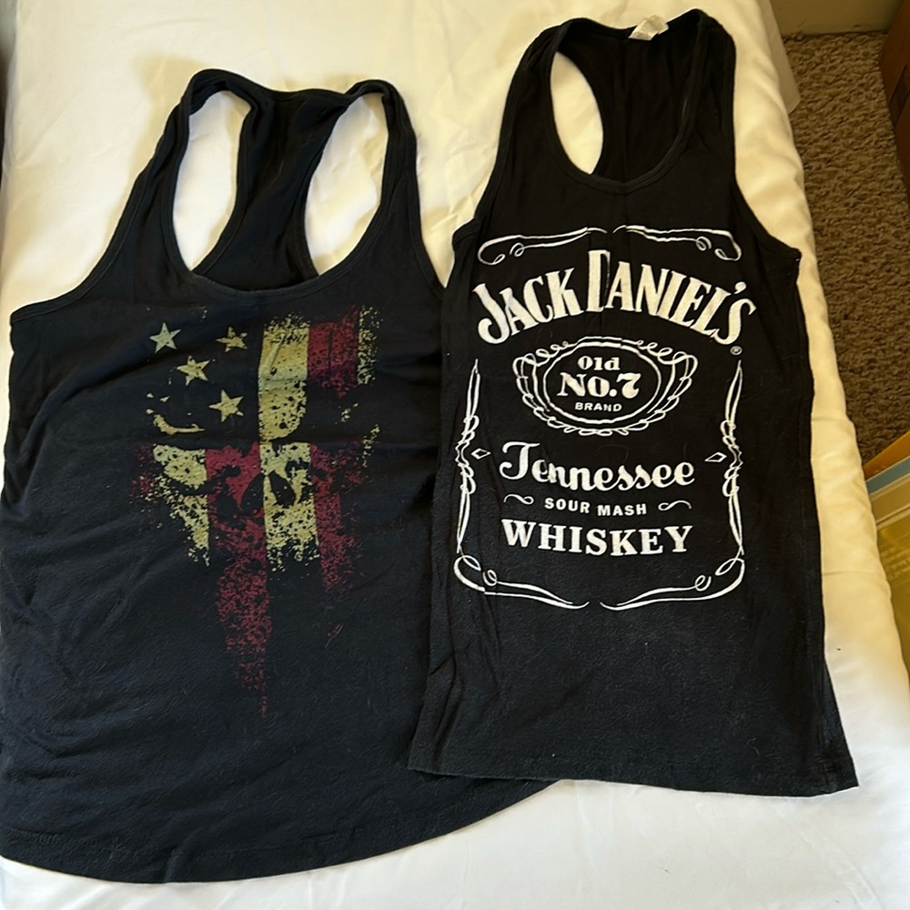 Lot of two small t-back tank tops